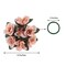 4 Dusty Rose CANDLE RINGS with SILK ROSES Wedding Flowers for Centerpieces
